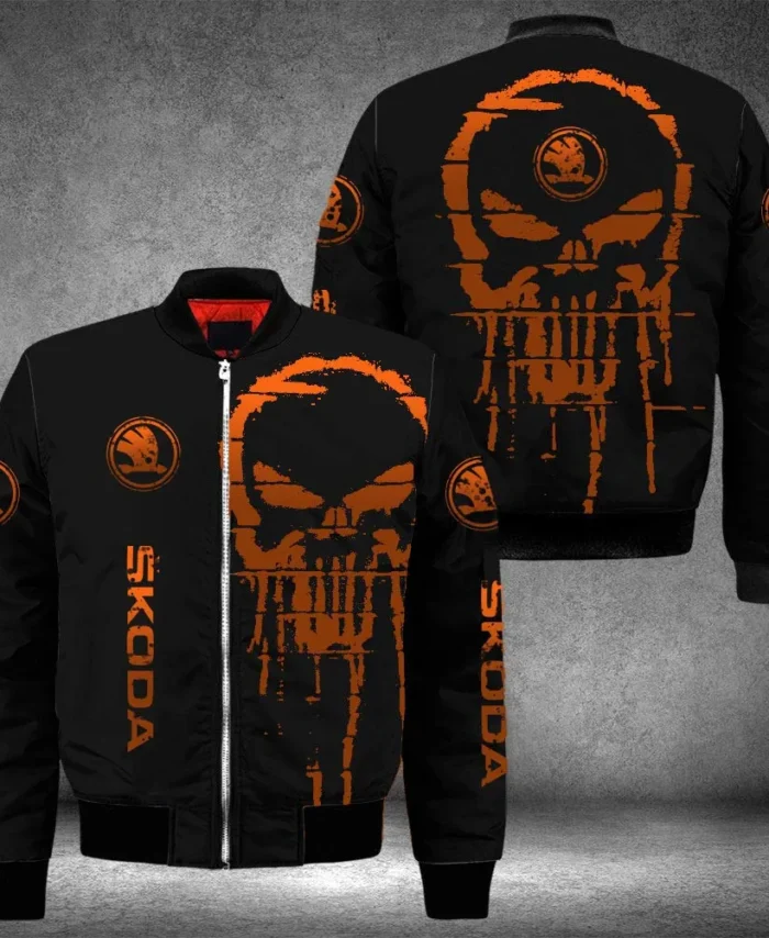 City-Friendly Automobile Bomber Jacket, Motorcycle Spirit Bomber Style CAR517101325152 - Orange