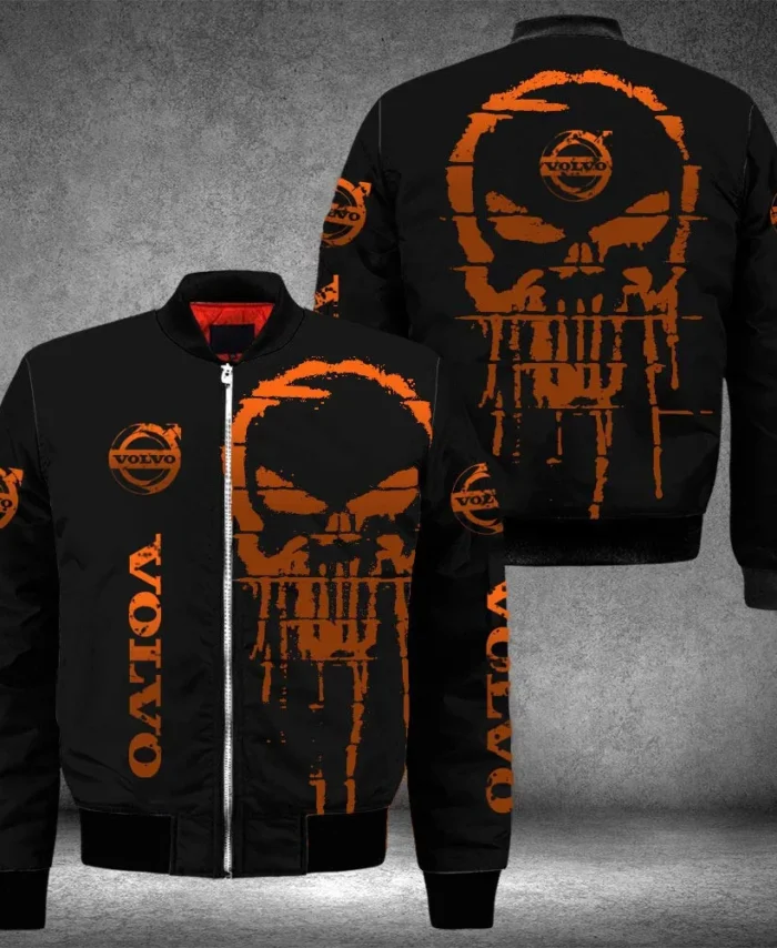 Swedish Automotive Brand Bomber Jacket, Rider Lifestyle Bold Bomber CAR517101325165 - Orange