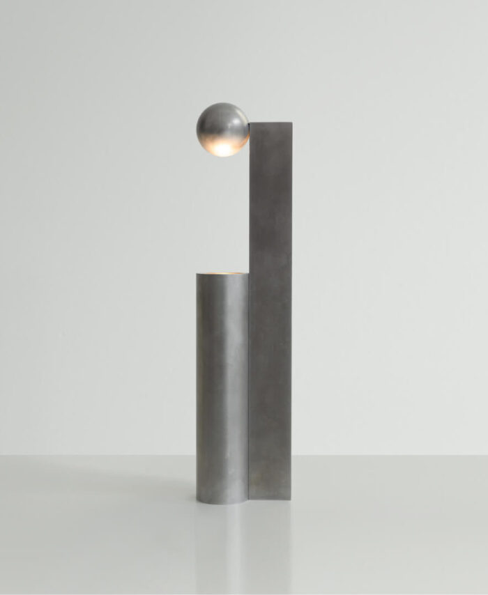 Faraday Floor Lamp With End Table Shelf